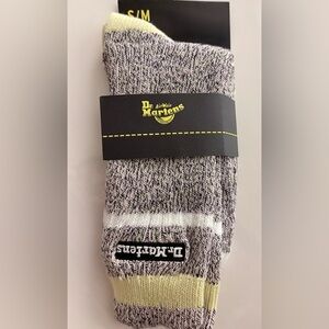 Dr. Martens Marl Organic Cotton Blend Socks S/M Men’s US Size 3-8 Maroon NEW